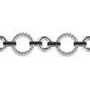 925 Sterling Silver Black Spinel Bujukan Link Tennis Bracelet - TB4683-75SVJBS-Gabriel & Co.-Renee Taylor Gallery
