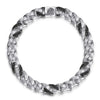 925 Sterling Silver Black Spinel Cuban Link Chain Mens Bracelet - TBM2124SVJBS-Gabriel & Co.-Renee Taylor Gallery