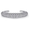 925 Sterling Silver Bujukan Bangle - BG4956-62SVJJJ-Gabriel & Co.-Renee Taylor Gallery