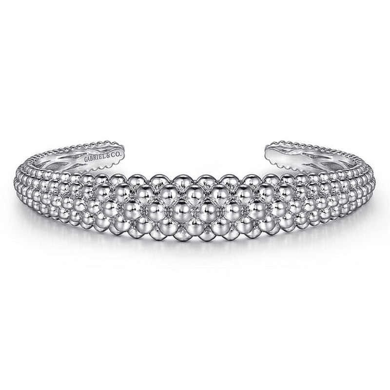 925 Sterling Silver Bujukan Bangle - BG4956-62SVJJJ-Gabriel & Co.-Renee Taylor Gallery