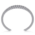 925 Sterling Silver Bujukan Bangle - BG4956-62SVJJJ-Gabriel & Co.-Renee Taylor Gallery