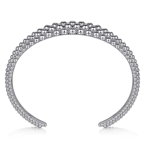 925 Sterling Silver Bujukan Bangle - BG4956-62SVJJJ-Gabriel & Co.-Renee Taylor Gallery