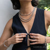 925 Sterling Silver Bujukan Beads Three Layered Necklace - NK7711SVJJJ-Gabriel & Co.-Renee Taylor Gallery