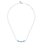 925 Sterling Silver Bujukan Blue Topaz Bar Necklace - NK7164SVJBT-Gabriel & Co.-Renee Taylor Gallery