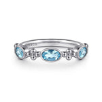 925 Sterling Silver Bujukan Blue Topaz Fashion Ladies Ring - LR52643SVJBT-Gabriel & Co.-Renee Taylor Gallery