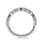 925 Sterling Silver Bujukan Blue Topaz Fashion Ladies Ring - LR52643SVJBT-Gabriel & Co.-Renee Taylor Gallery