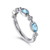 925 Sterling Silver Bujukan Blue Topaz Fashion Ladies Ring - LR52643SVJBT-Gabriel & Co.-Renee Taylor Gallery