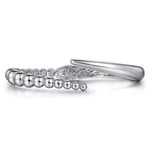 925 Sterling Silver Bujukan Bypass Bangle - BG4957-62SVJJJ-Gabriel & Co.-Renee Taylor Gallery