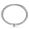 925 Sterling Silver Bujukan Bypass Bangle - BG4957-62SVJJJ-Gabriel & Co.-Renee Taylor Gallery