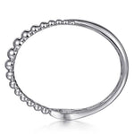 925 Sterling Silver Bujukan Bypass Bangle - BG4957-62SVJJJ-Gabriel & Co.-Renee Taylor Gallery