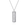 925 Sterling Silver Bujukan Diamond ID Necklace - NK7084SV5JJ-Gabriel & Co.-Renee Taylor Gallery