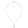 925 Sterling Silver Bujukan Dog Tag Paw Print Pendant Necklace - NK7923SVJJJ-Gabriel & Co.-Renee Taylor Gallery