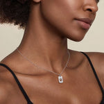 925 Sterling Silver Bujukan Dog Tag Paw Print Pendant Necklace - NK7923SVJJJ-Gabriel & Co.-Renee Taylor Gallery