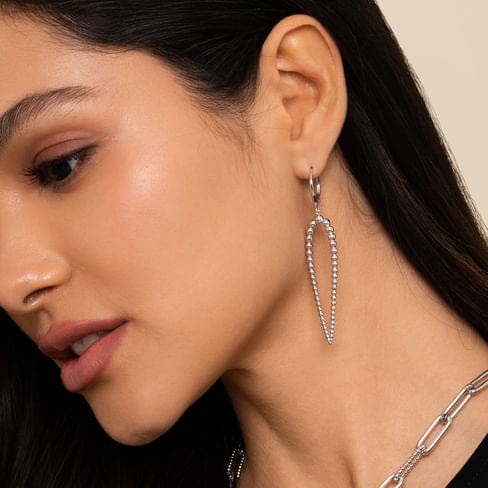 925 Sterling Silver Bujukan Drop Earrings - EG14428SVJJJ-Gabriel & Co.-Renee Taylor Gallery