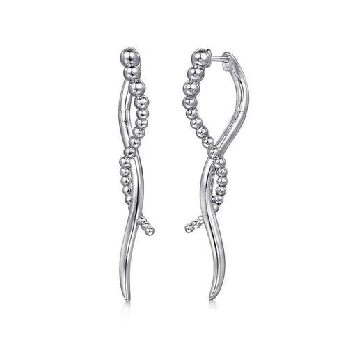 925 Sterling Silver Bujukan Drop Earrings - EG15099SVJJJ-Gabriel & Co.-Renee Taylor Gallery
