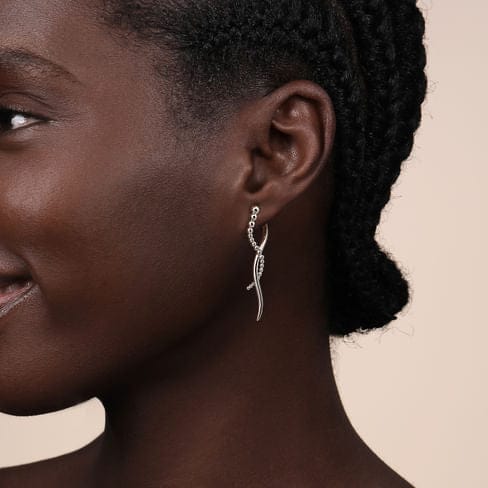 925 Sterling Silver Bujukan Drop Earrings - EG15099SVJJJ-Gabriel & Co.-Renee Taylor Gallery
