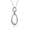 925 Sterling Silver Bujukan Drop Pendant Necklace - NK7605-24SVJJJ-Gabriel & Co.-Renee Taylor Gallery
