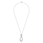 925 Sterling Silver Bujukan Drop Pendant Necklace - NK7605-24SVJJJ-Gabriel & Co.-Renee Taylor Gallery