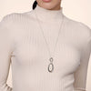 925 Sterling Silver Bujukan Drop Pendant Necklace - NK7605-24SVJJJ-Gabriel & Co.-Renee Taylor Gallery