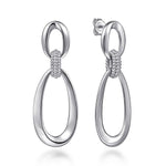 925 Sterling Silver Bujukan Drop Stud Earrings - EG15105SVJJJ-Gabriel & Co.-Renee Taylor Gallery
