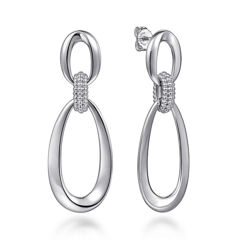 925 Sterling Silver Bujukan Drop Stud Earrings - EG15105SVJJJ-Gabriel & Co.-Renee Taylor Gallery