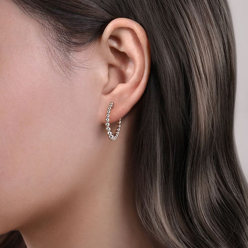 925 Sterling Silver Bujukan Graduated 20mm Classic Hoop Earrings - EG14660SVJJJ-Gabriel & Co.-Renee Taylor Gallery