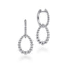 925 Sterling Silver Bujukan Huggie Drop Earrings - EG14157SVJJJ-Gabriel & Co.-Renee Taylor Gallery