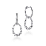 925 Sterling Silver Bujukan Huggie Drop Earrings - EG14157SVJJJ-Gabriel & Co.-Renee Taylor Gallery