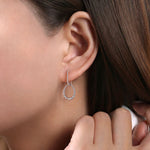 925 Sterling Silver Bujukan Huggie Drop Earrings - EG14157SVJJJ-Gabriel & Co.-Renee Taylor Gallery