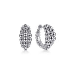 925 Sterling Silver Bujukan Huggie Earrings - EG14165SVJJJ-Gabriel & Co.-Renee Taylor Gallery