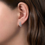 925 Sterling Silver Bujukan Huggie Earrings - EG14165SVJJJ-Gabriel & Co.-Renee Taylor Gallery