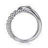 925 Sterling Silver Bujukan Interlocking Wide Band Ring - LR52272SVJJJ-Gabriel & Co.-Renee Taylor Gallery