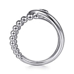 925 Sterling Silver Bujukan Interlocking Wide Band Ring - LR52272SVJJJ-Gabriel & Co.-Renee Taylor Gallery