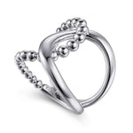 925 Sterling Silver Bujukan Interlocking Wide Band Ring - LR52272SVJJJ-Gabriel & Co.-Renee Taylor Gallery