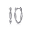 925 Sterling Silver Bujukan Intricate 30mm Hoop Earrings - EG14167SVJJJ-Gabriel & Co.-Renee Taylor Gallery