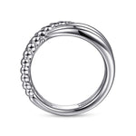 925 Sterling Silver Bujukan Lady's Twisted Ring - LR52320SVJJJ-Gabriel & Co.-Renee Taylor Gallery