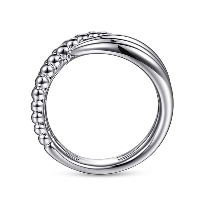 925 Sterling Silver Bujukan Lady's Twisted Ring - LR52320SVJJJ-Gabriel & Co.-Renee Taylor Gallery
