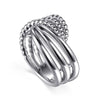 925 Sterling Silver Bujukan Lady's Twisted Ring - LR52320SVJJJ-Gabriel & Co.-Renee Taylor Gallery
