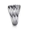 925 Sterling Silver Bujukan Lady's Twisted Ring - LR52320SVJJJ-Gabriel & Co.-Renee Taylor Gallery