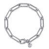 925 Sterling Silver Bujukan Link Chain Bracelet - TB4652SVJJJ-Gabriel & Co.-Renee Taylor Gallery