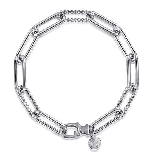 925 Sterling Silver Bujukan Link Chain Bracelet - TB4652SVJJJ-Gabriel & Co.-Renee Taylor Gallery