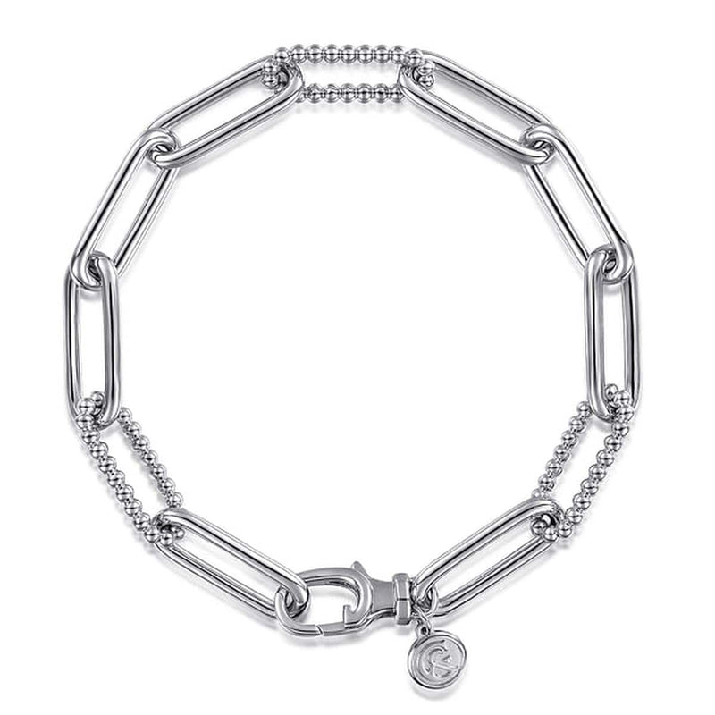 925 Sterling Silver Bujukan Link Chain Bracelet - TB4652SVJJJ-Gabriel & Co.-Renee Taylor Gallery