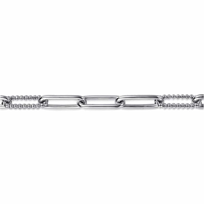 925 Sterling Silver Bujukan Link Chain Bracelet - TB4652SVJJJ-Gabriel & Co.-Renee Taylor Gallery