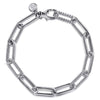 925 Sterling Silver Bujukan Link Chain Bracelet - TB4848SVJJJ-Gabriel & Co.-Renee Taylor Gallery