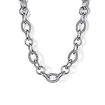 925 Sterling Silver Bujukan Link Chain Necklace - NK7686SVJJJ-Gabriel & Co.-Renee Taylor Gallery