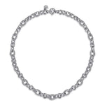 925 Sterling Silver Bujukan Link Chain Necklace - NK7686SVJJJ-Gabriel & Co.-Renee Taylor Gallery