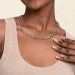 925 Sterling Silver Bujukan Link Chain Necklace - NK7686SVJJJ-Gabriel & Co.-Renee Taylor Gallery