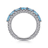 925 Sterling Silver Bujukan Swiss Blue Topaz Easy Stackable Ring - LR52331SVJBT-Gabriel & Co.-Renee Taylor Gallery