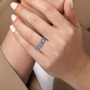 925 Sterling Silver Bujukan Swiss Blue Topaz Easy Stackable Ring - LR52331SVJBT-Gabriel & Co.-Renee Taylor Gallery