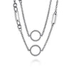 925 Sterling Silver Bujukan Transformable Layered Necklace - NK7716-60SVJJJ-Gabriel & Co.-Renee Taylor Gallery